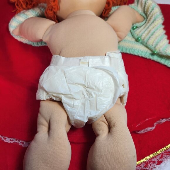Vintage Cabbage Patch Girl Doll Red Yarn Hair Blue Eyes 1978 1983 OAA OK Factory - Picture 12 of 16